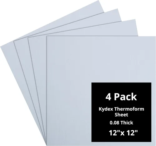Vista 110 de Kydex Sheets - Solid Color DIY Kit for Crafting Holsters, Sheaths, and Mag Pouches - (8x8, 8x12, 12x12), Premium Thermoform Sheets - Thick, Durable