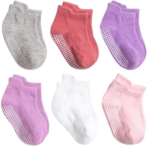 Vista 7 de Calcetines de algodón para bebés, calcetines de algodón para niños y niñas, de corte bajo para bebés
