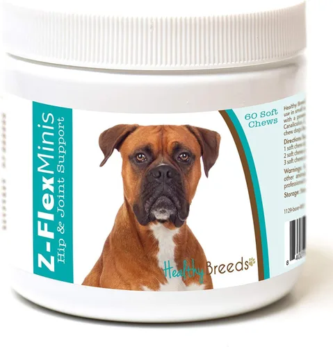 Vista 112 de Healthy Breeds Affenpinscher Z-Flex Minis - Masticables suaves para cadera y articulaciones, 60