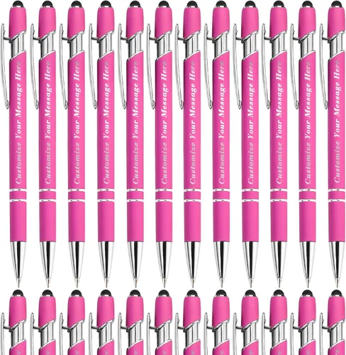 Vista 33 de Bolígrafos personalizados con lápiz capacitivo, bolígrafos grabados personalizados, impresos con tu logotipo o mensaje para Navidad, graduación
