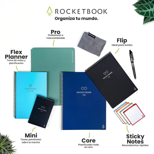 Vista 9 de Rocketbook Pro Smart - Cuaderno reutilizable, ejecutivo, 7 x 9, color negro