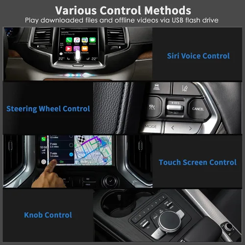 Vista 3 de 3 in 1 Wireless CarPlay Adapter Supports YouTube TikTok Hulu and More, Magic Box 3.0 Dongle with USB Drive Plug and Play, Android Auto Wireless