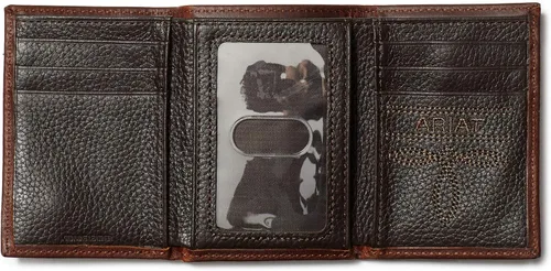 Vista 2 de Ariat Billetera Rowdy Trifold marrón para hombre, Marrón