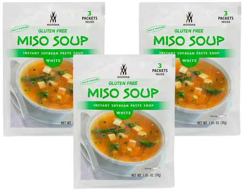 Vista 4 de Mishima Sopa de miso blanco instantáneo, 1.05 oz