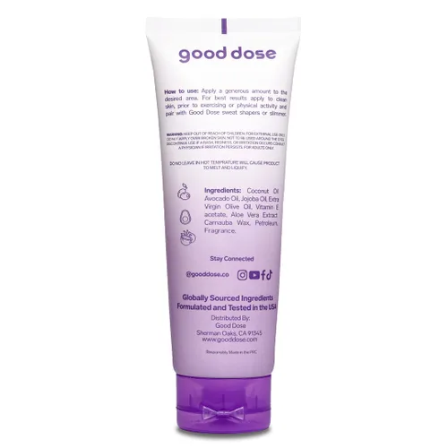 Vista 2 de Crema potenciadora de sudor 3 en 1, loción estimuladora de entrenamiento para reafirmar el vientre, crema de sudor caliente para muslos y brazos