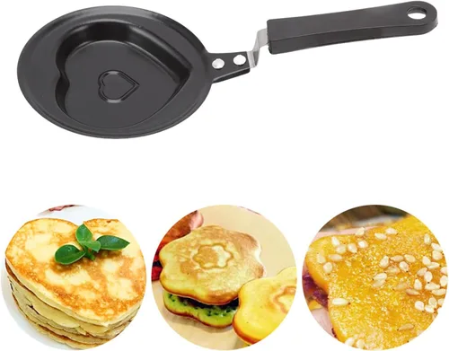Vista 2 de plplaaoo Mini bandeja para huevos, sartén de huevos, sartén antiadherente para huevos, sartén antiadherente innovadora coreana para desayuno