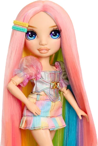 Vista 6 de Rainbow High Amaya's Hair Studio - Crea un cabello brillante con una muñeca exclusiva, color de cabello lavable extra largo y ropa y accesorios