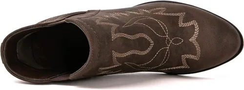 Vista 6 de GLOBALWIN Botas de tobillo para mujer, botas vaqueras del oeste