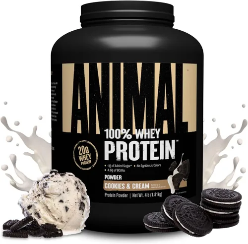 Vista 11 de Animal 100% Proteína de Suero en Polvo – Mezcla de suero para pre-entrenamiento o post-entrenamiento, recuperación o reemplazo de comida bajo