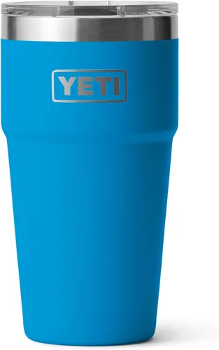 Vista 17 de YETI Rambler - Vaso apilable de 20 onzas, acero inoxidable, aislado al vacío con tapa MagSlider Verde mar