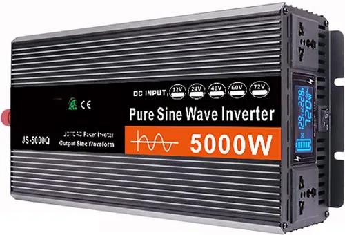 Vista 11 de Inversor de onda sinusoidal pura de 12 V a 220 V, 3000 W-6000 W, convertidor de potencia máxima de CC a CA con pantalla LCD, para automóvil, barco