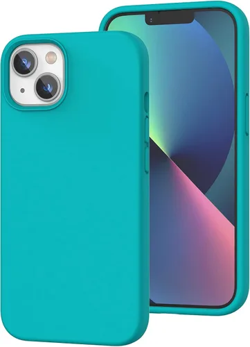 Vista 47 de Funda de silicona líquida compatible con iPhone 12 Pro Max 6.7 pulgadas, funda de gel de protección completa con forro de microfibra, funda