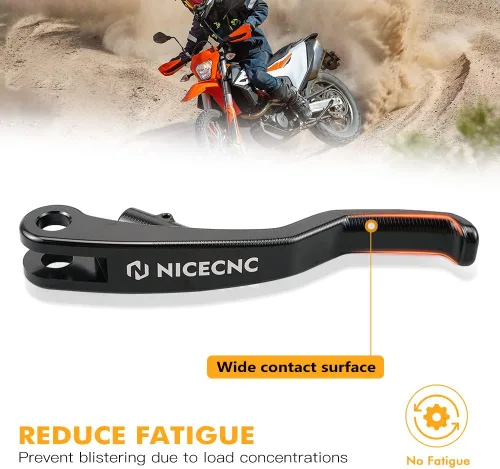 Vista 5 de NICECNC Maneta de embrague corta negra compatible con KTM 690 Enduro R/SMC R 2014-2023, 1290/1190/1090/1050 Adventure 2013-2020, Husqvarna 701