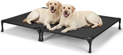 Vista 31 de Veehoo Cama elevada para perros medianos, para exteriores, cama elevada y refrescante para perros, cama para mascotas con malla transpirable, patas