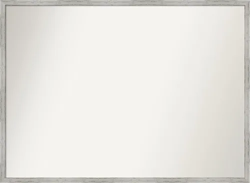 Vista 321 de Amanti Art Espejo de baño blanco para sobre el fregadero, 22 x 45 pulgadas, espejo de tocador rectangular blanco Lucie, marco de madera moderno