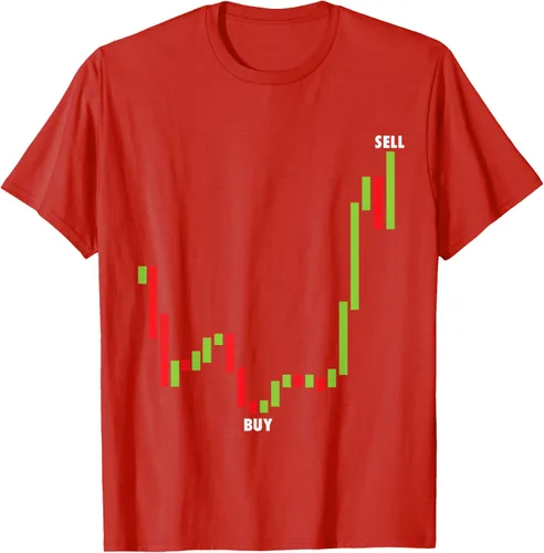 Vista 57 de Funny Day Trading Comprar Baja Venta Alta Stock Trading Camiseta Negro