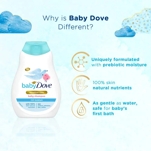 Vista 3 de Dove Baby Rich Champú Humectante (6.8 fl oz)