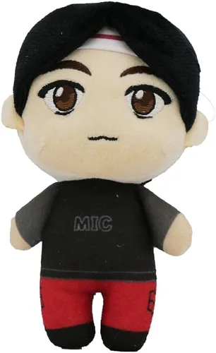 Vista 4 de TinyTAN MIC Drop - Muñeca de peluche Jin de 5.1 pulgadas, producto con licencia oficial, peluches, mercancía de Kpop (Jin)