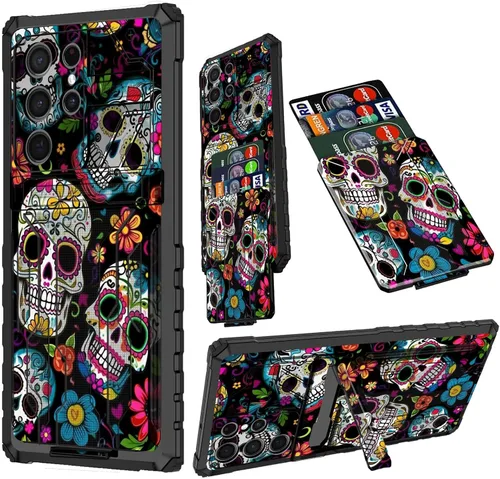 Vista 98 de Funda para Samsung A13 5G, Galaxy A13 5G con tarjetero desmontable atril resistente a prueba de golpes funda protectora para Samsung Galaxy A13 Gato