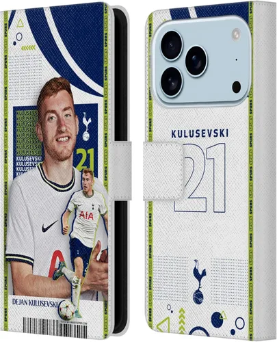 Vista 70 de Head Case Designs Officially Licensed Tottenham Hotspur F.C. Cristian Romero 2022/23 First Team Leather Wallet Case Compatible with Apple iPhone 11