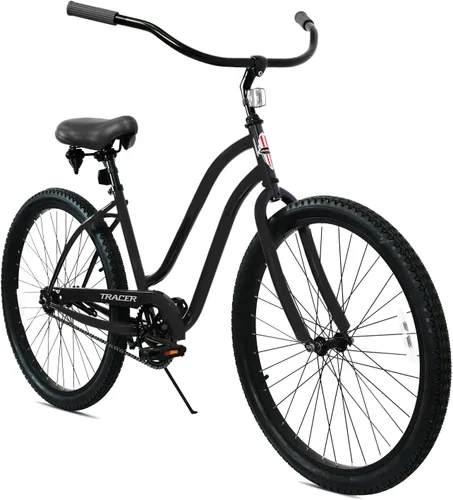 Vista 11 de Tracer ACE - Bicicleta crucero de playa de una sola velocidad de 26 pulgadas con freno de posavasos para hombres y mujeres, varios