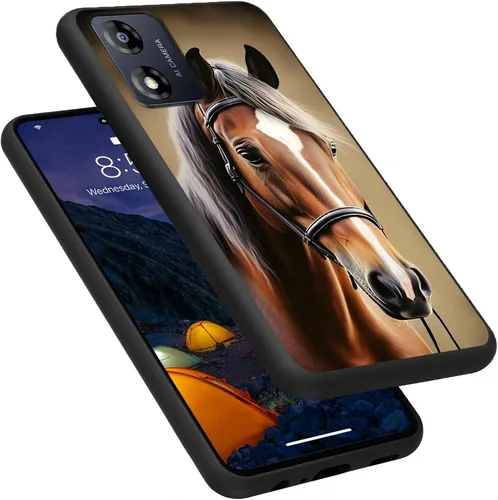 Vista 248 de Funda para Motorola Moto G Play 4G 2024, delgada y ligera, de silicona de TPU suave, color negro, ultrafina, para Motorola Moto G Play 4G 2024, Art
