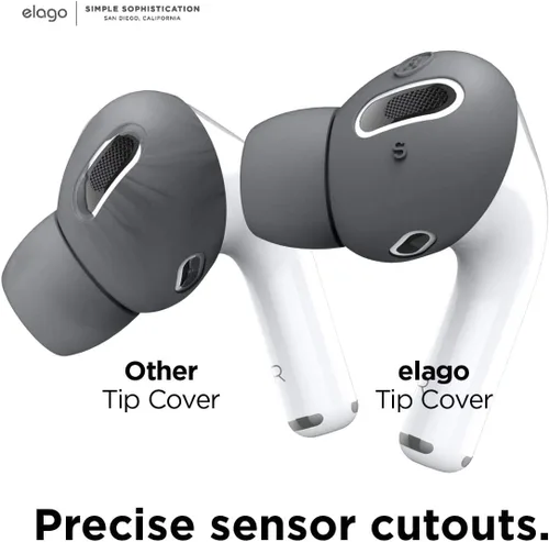 Vista 4 de [Paquete] Ganchos para orejas y almohadillas elago para AirPods Pro