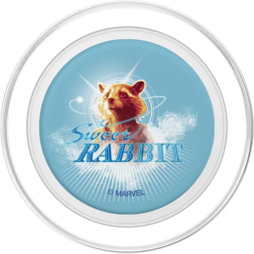 Vista 2 de Marvel Guardians Rocket Raccoon Sweet Rabbit PopSockets MagSafe PopGrip para iPhone