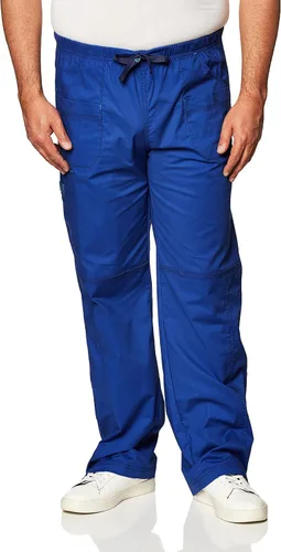 Vista 2 de WonderWink Wonderflex Faith - Pantalón estilo hospitalario para mujer, M Petite, Azul Galaxia