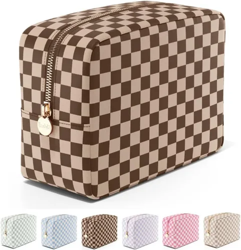 Vista 37 de Bolsa de Maquillaje de Viaje Embla Bolsa de Artículos de Aseo de Viaje, Negro, Mini, Mini