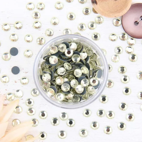 Vista 64 de Estrás para aplicar con calor - 6SS, 10SS, 16SS, 20SS, 30SS - 32 colores Iron-on hotfix rhinestones - add brilliant sparkle to apparel, denim