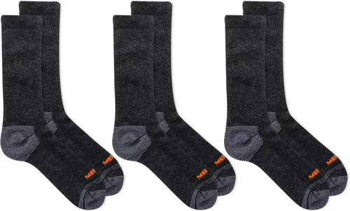 Vista 5 de Merrell Men's and Women's Recycled Everyday Half Cushion Socks-3 Pair Pack-Repreve Hiking Arch Support and Breathable Mesh