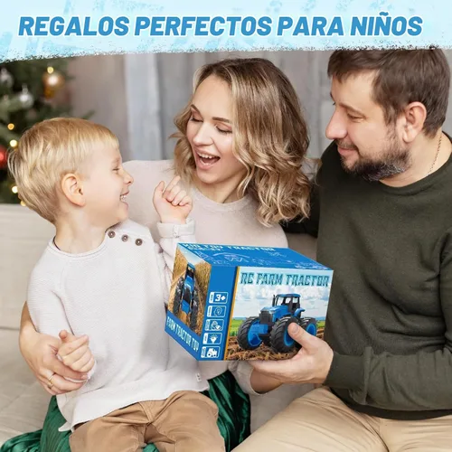 Vista 7 de BAYSING - Juguete de tractor monstruo con control remoto, luz azul