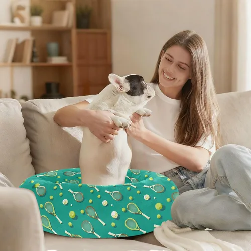 Vista 8 de Pet Dog Beds Warm & Cozy Fluffy Dog Cave Bed for Extra Small Size Pets Supplies XS Tennie