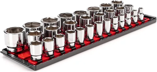 Vista 20 de TEKTON - Juego de dados de 1/2 pulgada con engrane de 6 puntos, 10 piezas (15/16-1-1/2”), SHD92109