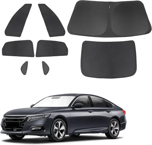 Vista 50 de TINGLU Persianas de ventana para Honda CR-V 2023-2026, accesorios para ventanas laterales de automóvil, parabrisas triangular, parasol para rayos UV