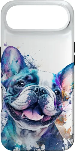 Vista 27 de Cute Frenchie Watercolor Splash Frenchie Puppy Case for iPhone 17