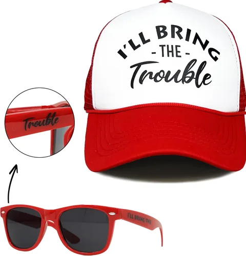 Vista 4 de Funky Junque Gorra de béisbol de malla para mujer, para despedida de soltera