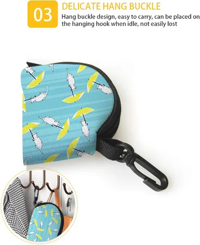 Vista 5 de Babrukda Estuche suave para lentes de sol, organizador de gafas con clip