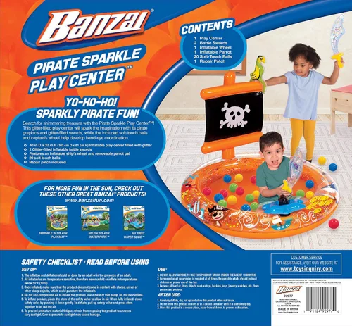 Vista 4 de Pirate Sparkle Play Center Ball Pit con 20 bolas