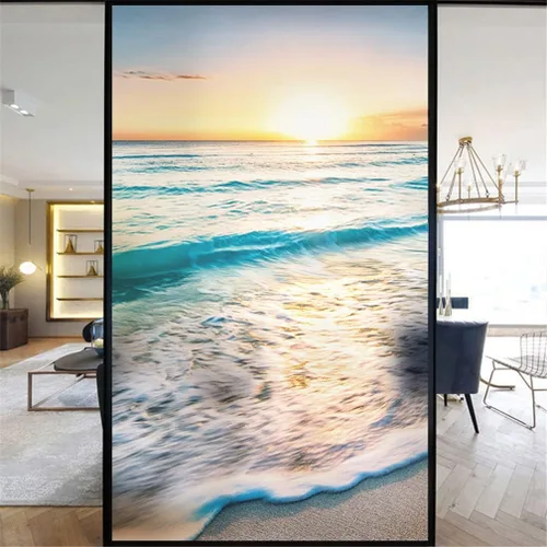 Vista 10 de Película decorativa sin pegamento para ventana, diseño moderno y clásico, para ventana, 15.7 x 23.6 pulgadas
