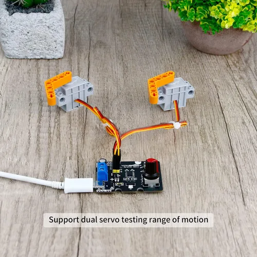 Vista 4 de Yahboom Herramienta de centrado de controlador de servomotores RC con protección contra sobrecorriente, 2 modos de control compatible con ajuste