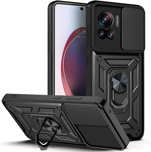 Vista 47 de Compatible con carcasa de soporte Infinix Zero Ultra 5G, con cubierta de lente de cámara deslizante compatible con funda Infinix Zero Ultra 5G Negro