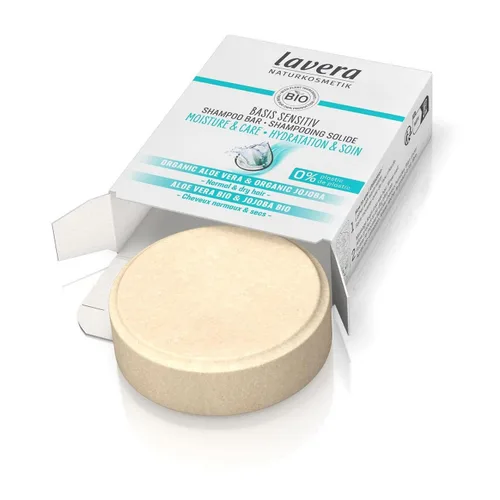 Vista 3 de Lavera Champú orgánico para la humedad y el cuidado de la barra nueva 0.18 oz