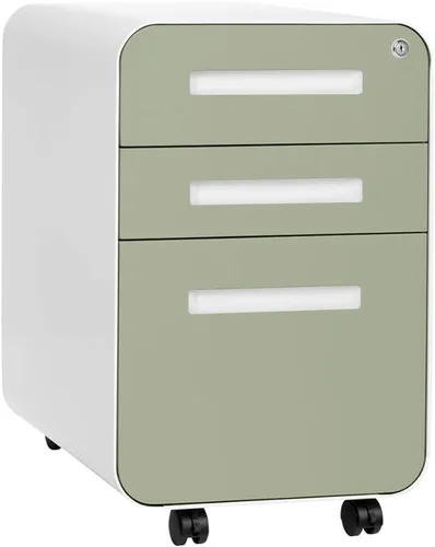 Vista 14 de Laura Davidson Furniture Stockpile Archivador de 3 Cajones con Cerradura - Archivador de Metal Bajo Escritorio de Oficina, Carpetas de Archivo
