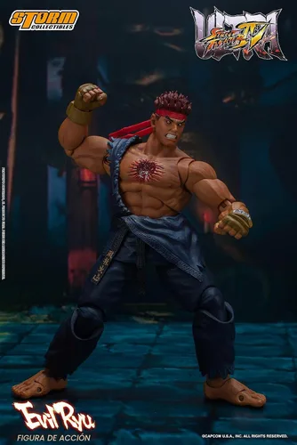 Vista 4 de Storm Collectibles - Ultimate Street Fighter IV - Evil Ryu, figura de acción 1/12