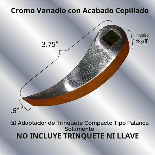 Vista 5 de Keyfit Tools Cabezal adaptador de palanca (1) Barra de palanca ajustable ultra compacta que se adapta a tu caja de herramientas, se adapta a
