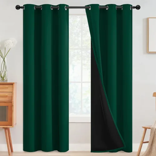 Vista 183 de SimpleHome - Cortinas opacas 100% para recámara, cortinas de ventana con ojales beige, con aislamiento térmico, cortinas de oscurecimiento