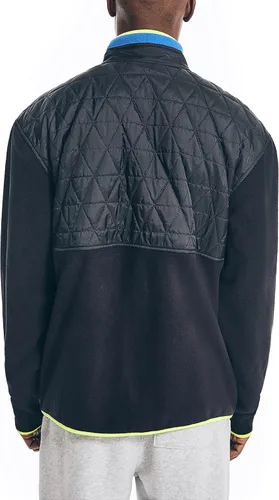 Vista 3 de Nautica Chaqueta de cuello alto falso con cremallera completa para hombre