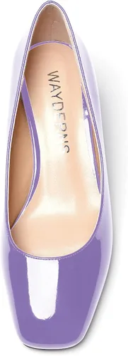 Vista 3 de WAYDERNS Zapatos de tacón bajo con cuña de tacón bajo para mujer de 2 pulgadas